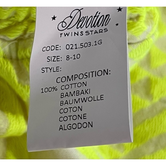 Anthropologie Devotions Twin Petra Embroidered Lime Two Piece Set Size 8/10 NWT - Picture 6 of 16